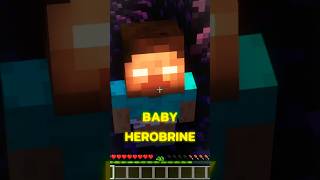 A B C D with Baby Herobrine in Minecraft Part 1shorts minecraft ytshort [upl. by Anivas]