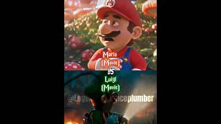 Mario Movie vs Luigi Movie mariomovie mariovsluigi vsedits edits marioedit [upl. by Novaat]