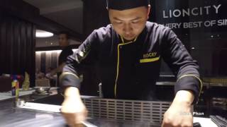 Live Teppanyaki in SaigonLion city Restaurant [upl. by Ynffit]