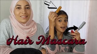 On teste le HAIR MASCARA  teinture des cheveux éphémère صبغة الشعر الزائلة [upl. by Luna]