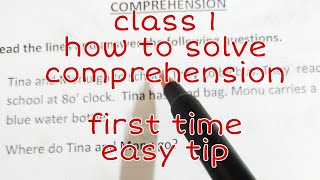 comprehension for class 1 [upl. by Amleht]