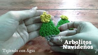 Arbolitos Navideños Tejidos en Crochet  Paso a Paso [upl. by Ativad603]