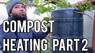 Heating Greenhouse With Compost  Jean Pain Compost Heating Part 2 [upl. by Anit]