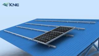 KNE Metal Roof Mounting System KMB Series for Solar Panels [upl. by Ona655]