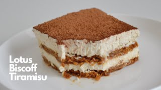 EASY LOTUS BISCOFF TIRAMISU RECIPE SPECULOOS DESERT [upl. by Catt]