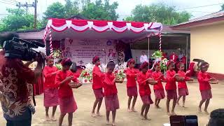 Tari patah cengkeh oleh SDN 3 Hative besar Tarian adat Maluku [upl. by Odnarb]