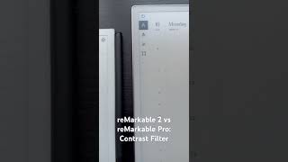 reMarkable 2 vs reMarkable PRO  New Contrast Filter in PDF files [upl. by Aihsela179]