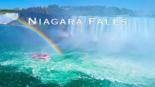 Niagara Falls CANADA in 8k HDR  View from Canadian side fireworks [upl. by Wells338]