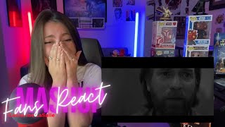 Fans React to ObiWan Kenobi S1 E6  Darth Vader vs ObiWan  😱😭 Reaction Mashup REUPLOAD [upl. by Puna154]