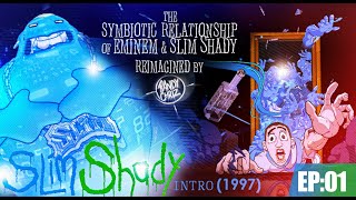 Eminem Vs SlimShady  The intro skit 1997 Animated [upl. by Naellij39]