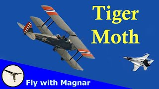 DH82 Tiger Moth  First with LERX [upl. by Ideih]