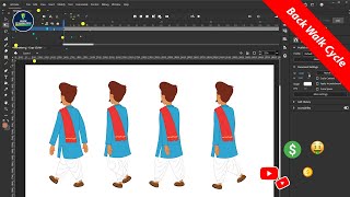 Want to Master 2D Animation Watch This Back Walk Cycle Animation Tutorial Now [upl. by Ransell]