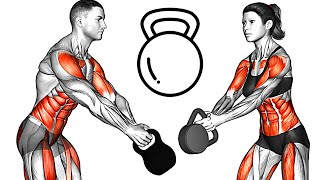 Full Body Kettlebell Workout at Home [upl. by Anaitit]