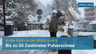 Wintercomback in den Alpen  Bis 50 Zentimeter Neuschnee [upl. by Sidhu]