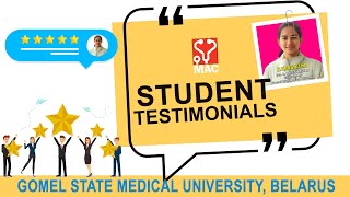 MEDICO TESTIMONIAL  1ST YEAR STUDENT D VARSHITHA FORM GOMEL STATE MEDICAL UNIVERSITY BELARUS [upl. by Addam]