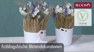 Blütendeko  DIY Frühlingsdeko  spring decoration  BLOOM’s Floristik [upl. by Leaffar]