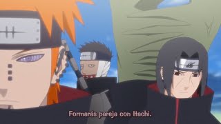 Itachi se une a Akatsuki  Itachi conoce a Pain y forma equipo con Juzo [upl. by Inattyrb]