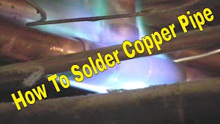 How to Solder copper pipe and not burn wood studs 1 [upl. by Nevur590]