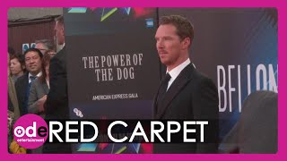 Benedict Cumberbatch Poses at The Power Of The Dog Premiere [upl. by Atilam]