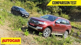 Toyota Fortuner VS Ford Endeavour  Comparison Test  Autocar India [upl. by Pritchard]