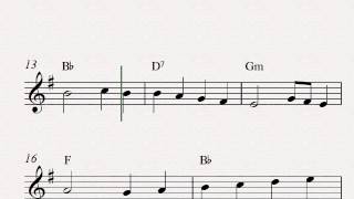 God Rest Ye Merry Gentlemen  Free easy Christmas alto saxophone sheet music [upl. by Aihcila]