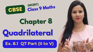 Quadrilateral class 9 exercise 81 [upl. by Notniv]