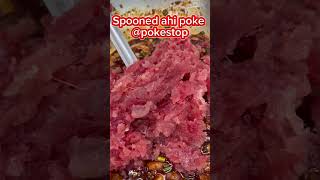 Spooned ahi poke pokestop come and get it poke pokebowl hawaii chefdice [upl. by Imtiaz]