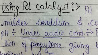 Carbonylation of Alkene using Pd catalyst Catalytic reactions MSc chemistry hpuexamshpuchemistry [upl. by Kalk]