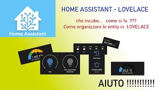 Home Assistant  Organizzare le entity in Lovelace [upl. by Ihsir]