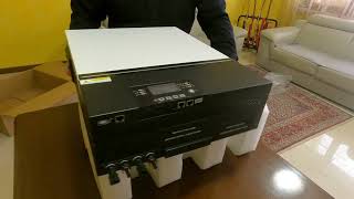 UNBOXING Voltronic Axpert MAX 7200 48 Inverter 7 2kw 48 volt [upl. by Haman136]