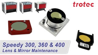 Mirror and Lens Maintenance for the Trotec Speedy 300360 amp 400 machines [upl. by Tekcirk]