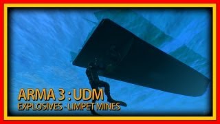 Arma 3 Underwater Diving Module  Limpet Mines 1080p [upl. by Haskell868]