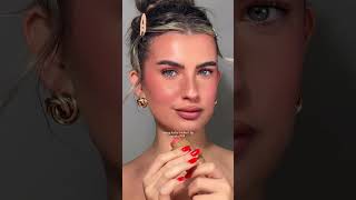 Trying haileybieber lip combo🍑🪐makeup skincare shorts Erinrose [upl. by Rizika]