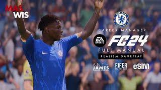 Chelsea vs Crystal Palace  Premier League Match Week 8  Full Manual Gameplay  EA FC 24 [upl. by Terra305]