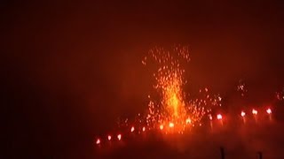 Failed 24inch600mm Firework Shell Ground Explosion [upl. by Kliment858]