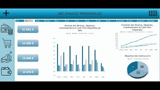 Excel  Tableau gestion finances personnelles et budget [upl. by Ailb]