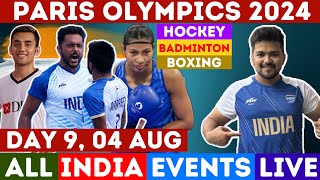 🔴Medal Match  Paris Olympics 2024  Hockey India vs Great Britain  Badminton Semifinal  Boxing [upl. by Aynekat]