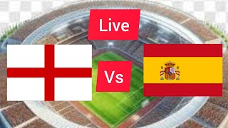 España vs Inglaterra en vivo partido completo futbol seterming goles Eurocopa UEFA [upl. by Ednyl]