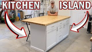 Easy Diy Kitchen Island Tutorial  Stepbystep Guide [upl. by Ylrebmi]