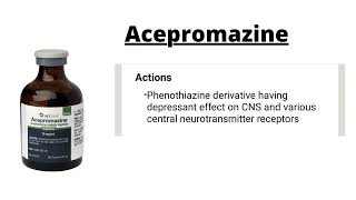 Acepromazine  Vet Simplified [upl. by Nnylhsa1]