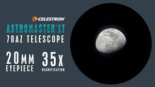 Compare the Moon Through Different Eyepieces and the AstroMaster LT 70 [upl. by Batruk565]