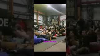 LEON EDWARDS GYM REACTION TO HEADKICK KNOCKOUT VS KAMARU USMAN 🔥🔥😍😁😎  TEAMMATES GOING CRAZY [upl. by Enneyehs]