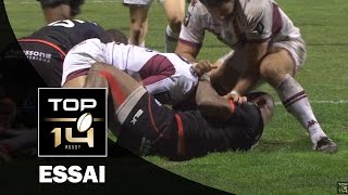 TOP 14 – Toulouse  BordeauxBègles  1313 Essai Metuisela TALEBULA BOR – J18 – saison 20152016 [upl. by Nevanod]