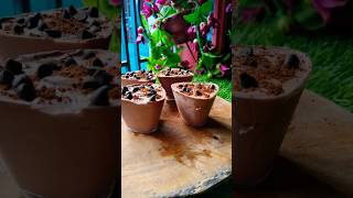 Chocolate mousse recipe cup mousse recipe chocolatemoussecake shorts cakemaking [upl. by Leslie]