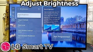 LG Smart TV How to Adjust Brightness [upl. by Satsok]