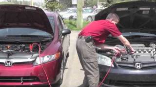 How to Jump Start a Vehicle  Honda West Calgary [upl. by Ilhsa]