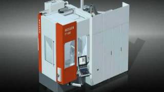 HELLER FT 4000 heavyduty 5axis machining center animation [upl. by Alfonse415]