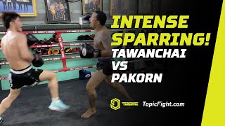 Pakorn VS Tawanchai PKSaenchai Muaythaigym  INTENSE BOXING SPARRING  ONE Championship [upl. by Auof]