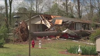 Radarconfirmed tornado hits Conyers Georgia  Latest [upl. by Zuliram]