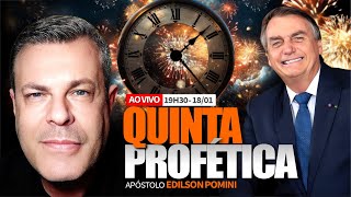 🔴 QUINTA PROFÉTICA  APÓSTOLO EDILSON POMINI 18012024 [upl. by Hbaruas]